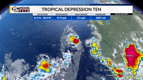 Tracking Tropical Depression Ten